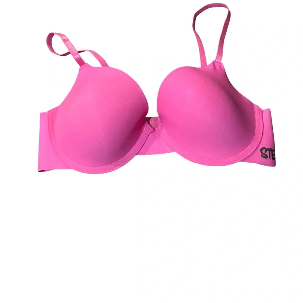 Steve Madden Women's Pink Underwire Bra Size 34C Seamless T-Shirt Bra